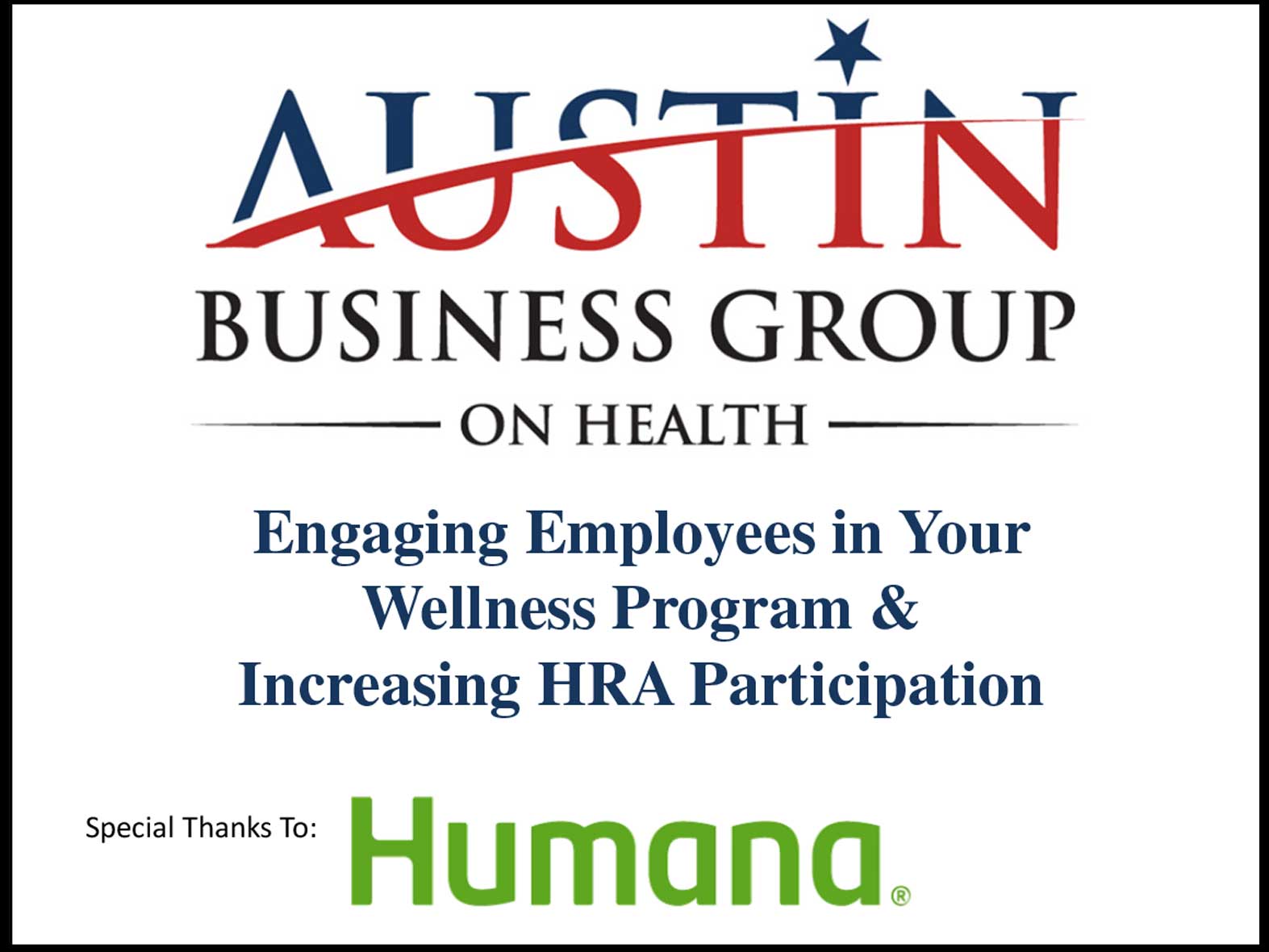 Engaging Employees in Your Wellness Program & Increasing HRA Participation