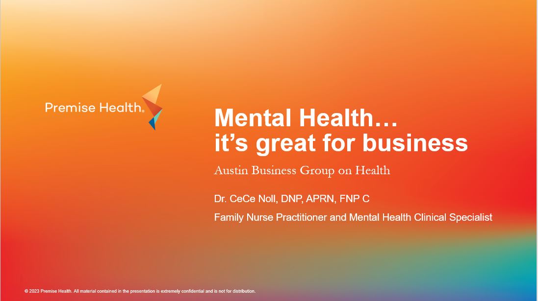 Mental Health…It's Great for Business!